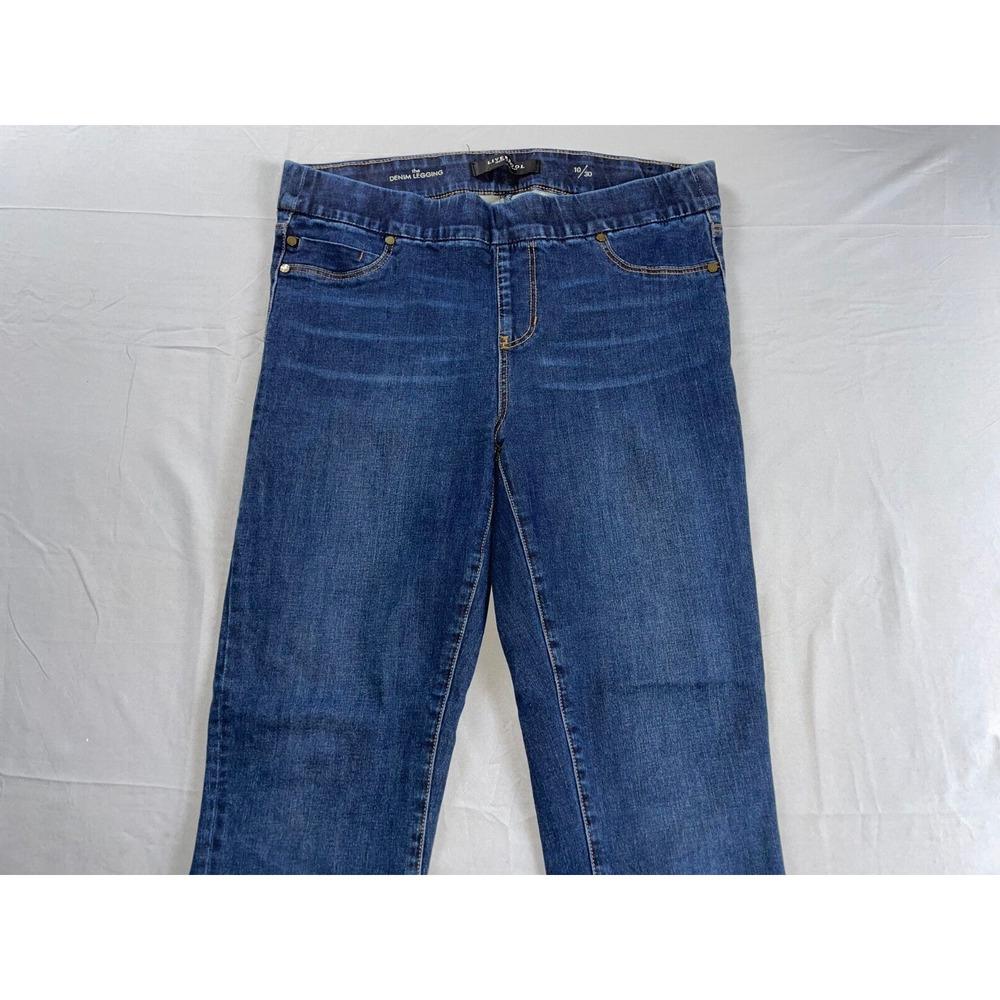 Liverpool Jeans Co The Denim Legging LM2021F14 In Corvus Dark. Size 10, GUC!!